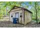 Exterior view of a weathered storage shed, providing ample outdoor storage at 239 Haas Se Ave, Atlanta, GA 30316