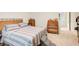 Bright bedroom with a queen bed, hardwood floors and classic furnishings at 652 Trailwood Sw Ln, Marietta, GA 30064