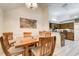 Cozy dining area adjacent to the kitchen with natural lighting at 652 Trailwood Sw Ln, Marietta, GA 30064