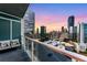 Spacious balcony provides stunning panoramic views of the city skyline at 3325 Piedmont Rd Ne # 1907, Atlanta, GA 30305