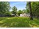 Lush backyard surrounded by mature trees, offering ample space for relaxation, recreation, and outdoor entertainment at 2119 Glenwood Se Ave, Atlanta, GA 30316
