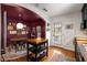 Inviting kitchen includes a butcher block island, stainless steel refrigerator, and a cozy dining space at 2119 Glenwood Se Ave, Atlanta, GA 30316