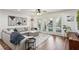 Comfortable living room with a sectional couch and french doors leading outside at 3650 Ashford Dunwoody Ne Rd # 811, Atlanta, GA 30319