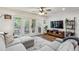 Well-lit living room with a large TV and comfortable seating for relaxation at 3650 Ashford Dunwoody Ne Rd # 811, Atlanta, GA 30319