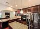 Kitchen with stainless steel appliances, granite countertops, and island at 4220 Sawgrass Dr, Lithonia, GA 30038