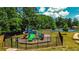 Community playground features modern equipment and a safety fence, providing a fun and secure space for children at 4220 Sawgrass Dr, Lithonia, GA 30038