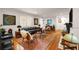 Inviting living room with hardwood floors, stylish furnishings, and natural light at 2283 Pembrook Ne Pl, Atlanta, GA 30324
