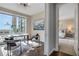 Inviting office space with bright windows and sleek décor, located next to the main bedroom at 867 Peachtree Ne St # 702, Atlanta, GA 30308