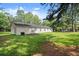 The backyard features a well-maintained lawn, ready for outdoor activities at 1799 Harmony Rd, Powder Springs, GA 30127