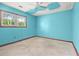 Bedroom featuring a ceiling fan and a window at 1799 Harmony Rd, Powder Springs, GA 30127