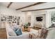 Cozy living room with built-in shelving, fireplace, and comfortable seating at 3089 Marne Nw Dr, Atlanta, GA 30305