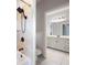 Bathroom with walk-in shower, garden tub and neutral tiling and fixtures at 2360 Whispering Nw Dr, Kennesaw, GA 30144