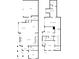 Two-story home floor plans showcasing both the ground floor and upstairs bedroom and bath layout at 2360 Whispering Nw Dr, Kennesaw, GA 30144