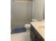 Cozy bathroom with a shower-tub combination and neutral-toned décor at 2550 Presidents Walk, Tucker, GA 30084
