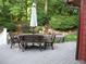 Outdoor deck with dining set at 4098 Nancy Creek Ne Way, Brookhaven, GA 30319