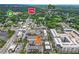 Aerial view showcases the neighborhood's proximity to the park, grocery store, and surrounding areas at 658 Bull Se St, Atlanta, GA 30315