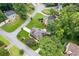 An aerial view of a home with mature trees in a desirable neighborhood at 742 Maggie Nw Ct, Kennesaw, GA 30144