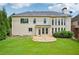 Large backyard featuring a patio, ample green space, and mature trees at 5066 Healey Dr, Smyrna, GA 30082