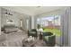 Stylishly furnished bedroom with a view of the backyard at 5066 Healey Dr, Smyrna, GA 30082
