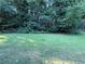 A well-maintained backyard with lush green grass and mature trees at 1652 Park Hollow Ln, Lawrenceville, GA 30043