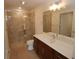 Well-lit bathroom with a glass-enclosed shower, and a modern vanity providing style and functionality at 1000 Silver Summit Se Dr, Conyers, GA 30094