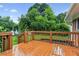 Wood deck perfect for outdoor entertaining at 2711 Fairlane Dr, Atlanta, GA 30340