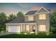 Inviting two-story brick home featuring an attached two-car garage and a well-manicured front lawn at 3095 Newell Dr Dr, Dacula, GA 30019