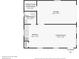 Floor plan of detached guest house including a bathroom, kitchen, garage, Gathering room and utility closet at 1501 Memory Se Ln, Smyrna, GA 30080
