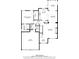 Detailed floor plan showcasing the layout of the home, including the kitchen, bedrooms, and living spaces at 5013 Centennial Commons Nw Dr, Acworth, GA 30102
