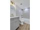 Bathroom with stylish vanity, updated fixtures, and bright lighting at 2396 Lawrenceville Hwy # V, Decatur, GA 30033