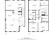 Detailed floor plan showcasing the layout of this lovely two-story home at 406 Mareeba Park # 61, Canton, GA 30114