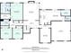 Detailed floor plan showcasing the layout of the main floor including the kitchen and bedrooms at 251 Waller Nw Cir, Marietta, GA 30064