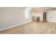 Hallway features hardwood floors, iron railing, and fresh paint at 251 Waller Nw Cir, Marietta, GA 30064