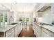 Bright kitchen features stainless steel appliances, granite countertops, and a view to the dining area at 2638 Clairmont Rd, Atlanta, GA 30329