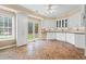 Bright and spacious kitchen with white cabinets and stainless steel appliances at 1000 Gunter Ct, Alpharetta, GA 30022