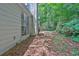 A shot of a modest backyard at 1234 Wellhouse Walk, Stone Mountain, GA 30088