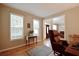 Home office features hardwood floors, natural light, and ample space for work or study at 2540 Ridgehurst Dr, Buford, GA 30518