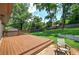 Backyard featuring a deck with beautiful landscaping at 2646 Rockcliff Road Se, Atlanta, GA 30316