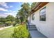Close-up of home with an elevated front entry and lovely plants at 2646 Rockcliff Road Se, Atlanta, GA 30316