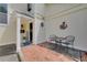 Charming entrance with a brick patio and seating area, featuring a welcoming front door at 764 Patterns Sw Dr, Mableton, GA 30126