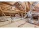 Spacious attic with exposed beams and ductwork at 1101 Parkland Se Run, Smyrna, GA 30082