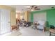 Large bedroom offers neutral carpet and accent wall at 1101 Parkland Se Run, Smyrna, GA 30082