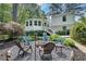 Outdoor firepit area with chairs, perfect for entertaining in the backyard at 2716 Meadow Ridge Nw Dr, Duluth, GA 30096