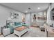 Spacious living room with stylish rug and comfortable sectional sofa at 2716 Meadow Ridge Nw Dr, Duluth, GA 30096