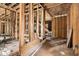 Under-construction bathroom showing new wood framing and a tub, awaiting modern finishes to create a spa-like retreat at 1406 Allene Sw Ave, Atlanta, GA 30310