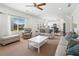 Bright and airy living room with large windows, neutral furniture, and an open layout at 1560 Avalon Creek Rd, Sugar Hill, GA 30518