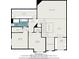 Upstairs floor plan displaying bedroom, bathroom, attic, walk-in closet, and living space dimensions at 401 Wellwood Way, Roswell, GA 30075