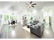 Open concept living area with views of the kitchen and dining area at 195 Burbank Nw Dr, Atlanta, GA 30314