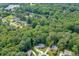 Expansive aerial view showcasing the home surrounded by a lush canopy of mature trees in a neighborhood at 2903 Brookshire Way, Duluth, GA 30096