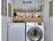 Well-organized laundry room equipped with modern washer and dryer at 116 Chorley Run, Ellenwood, GA 30294